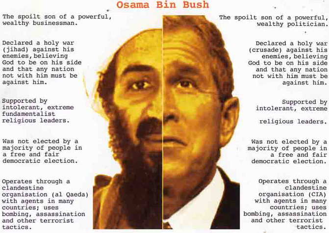 george w bush monkey face. George W. Bush and Bill