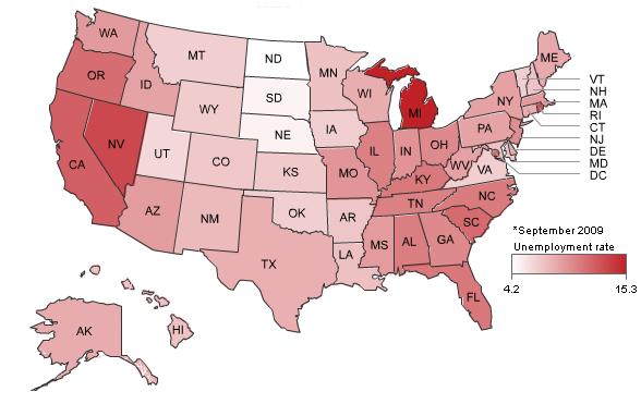 The Unemployment Rate In The United States By State