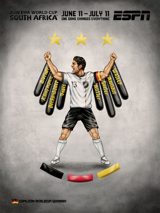 Germany Michael Ballack World Cup Eagle Mural