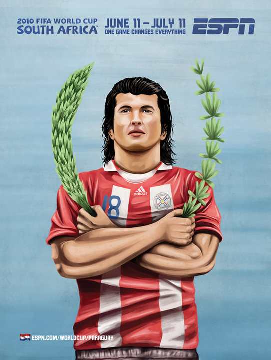Paraguay Soccer Mural Football 2010