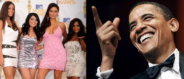 jersey shore girls exposed. Barack Obama, The Jersey Shore