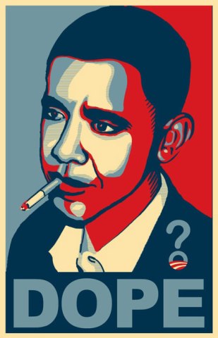 Obama Hope Or Dope Poster