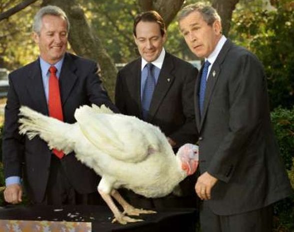 George Bush Weird Turkey Pardon