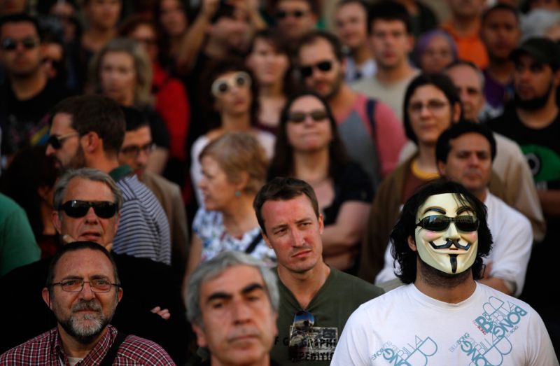 Anonymous Protests In Spain Picture