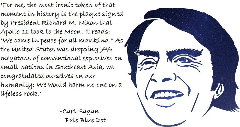 Carl Sagan On The Moon Landing & American 'Humanitarianism'