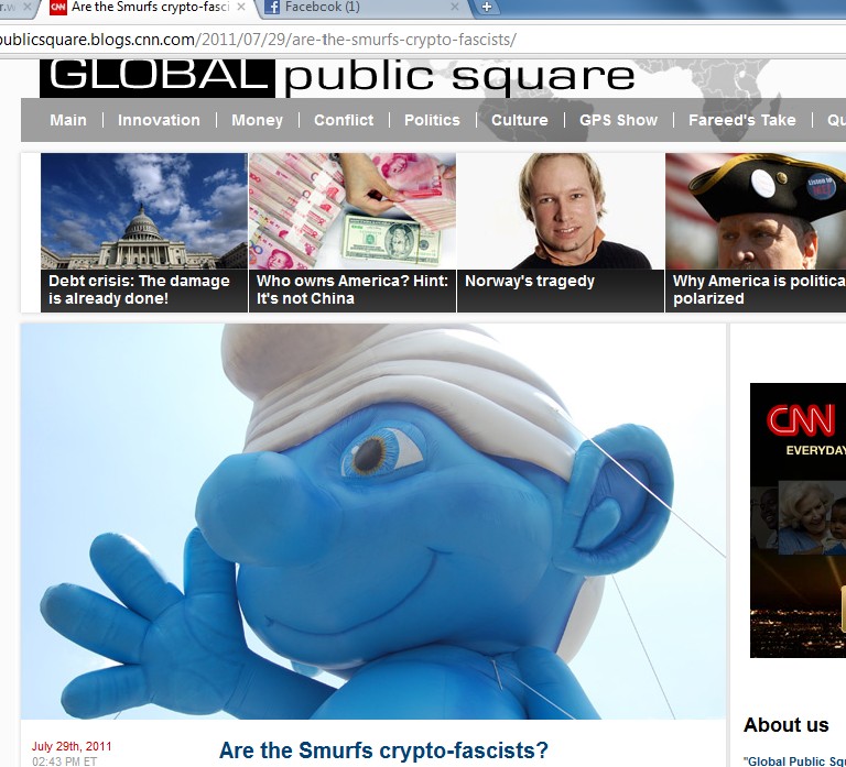 CNN Article Are The Smurfs Fascists?