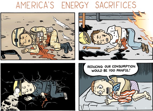 America's Energy Sacrifices Political Comic