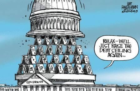 Congresses House Of Cards Debt Ceiling Comic