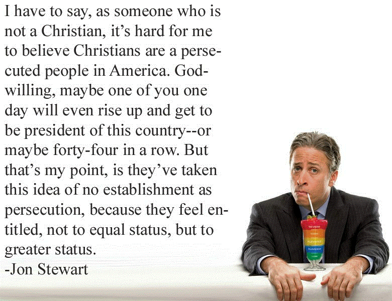 Jon Stewart On Christian Victimhood In America Picture
