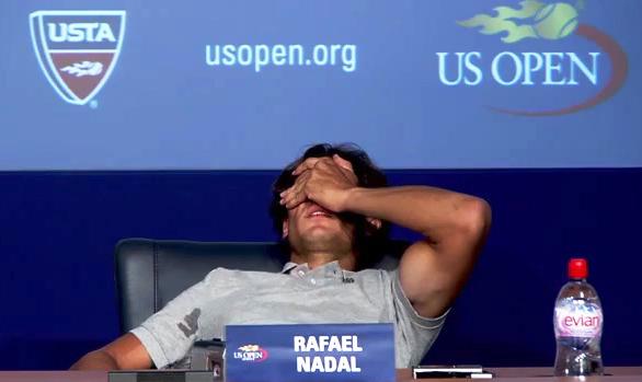 Rafael Nada Cramps At The US Open 2011