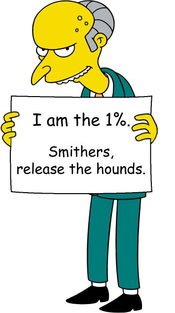 Mr. Burns I Am The One Percent Comic