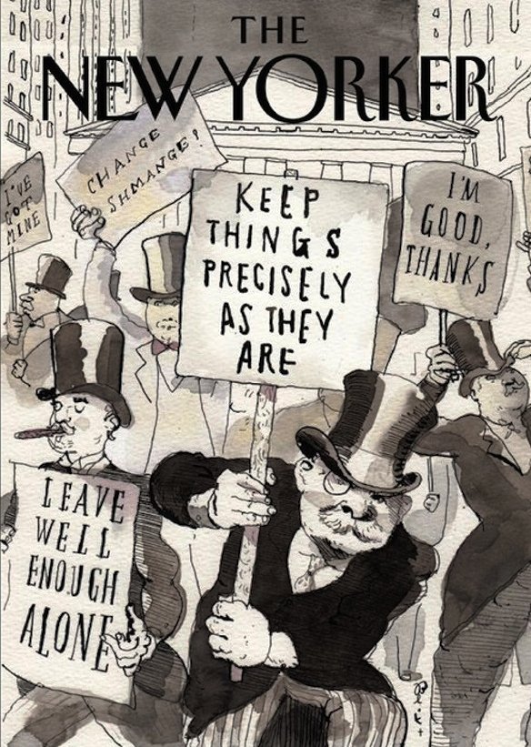 The New Yorker On The 1 Percent Comic Cover