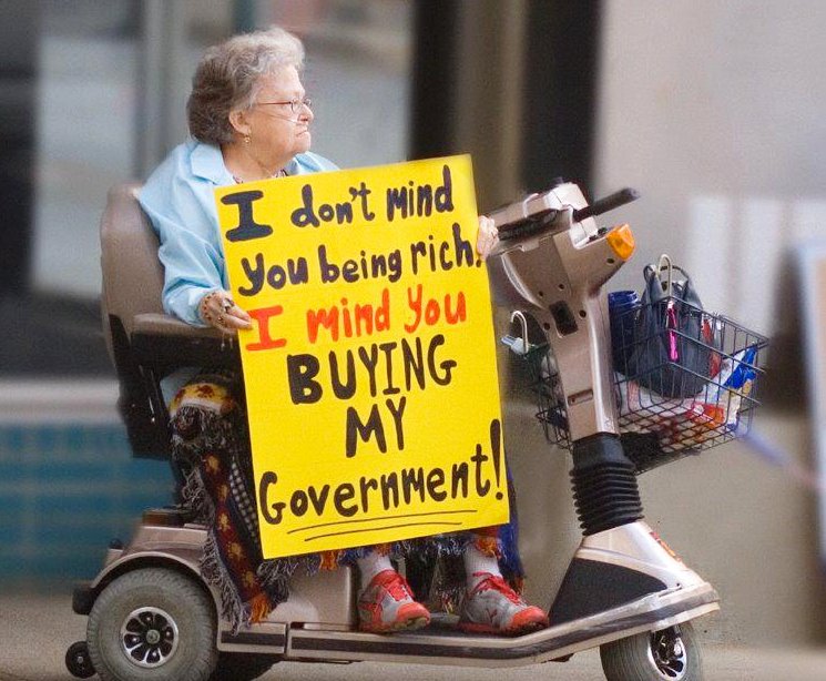 An Elderly Woman Joins Occupy Wall Street Picture