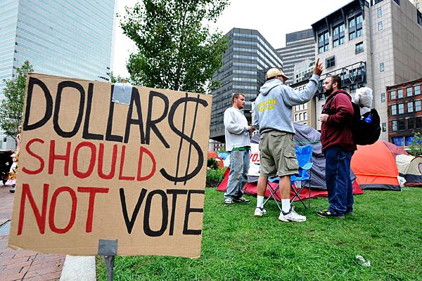 Occupy Wall Street Dollars Should Not Vote