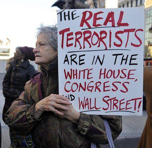 Occupy Wall Street Real Terrorists In Congress and White House