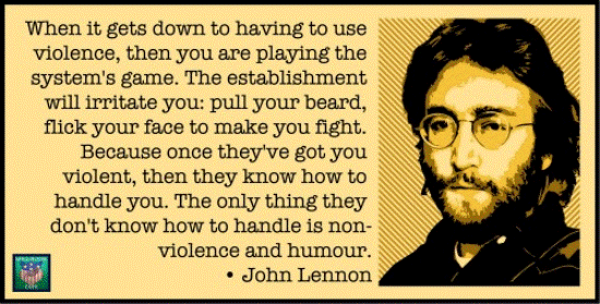John Lennon Quote On Nonviolence