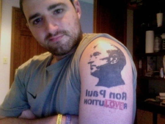 Tattoo Of Ron Paul: Worse Than 'Mom'?