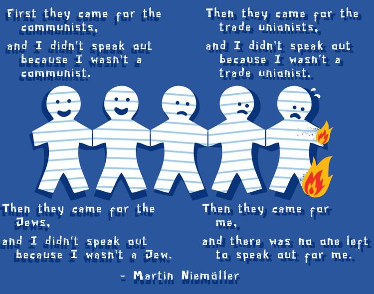 Martin Niemoller First They Came Quote