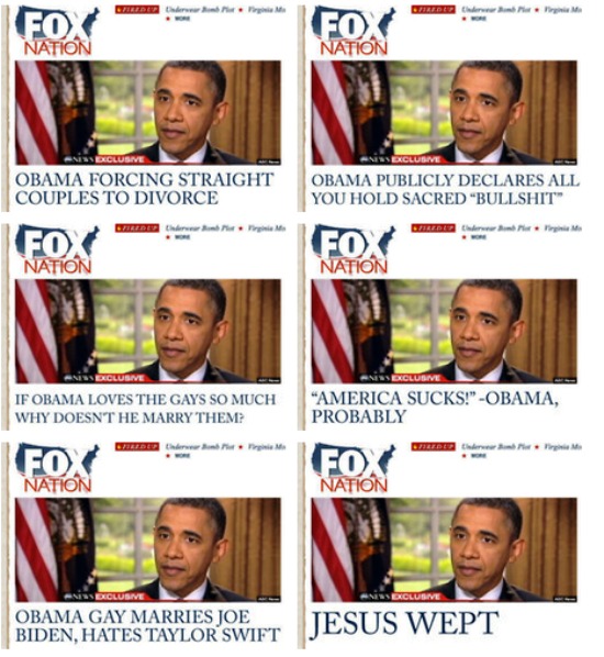 Rejected FOX Headlines Obama Gay Marriage