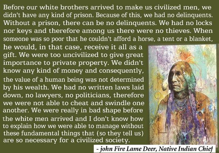 Native American Society Quote