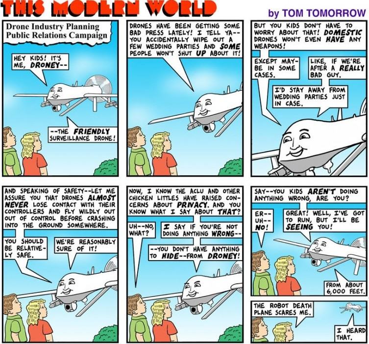 Meet Droney, The Friendly Drone Cartoon