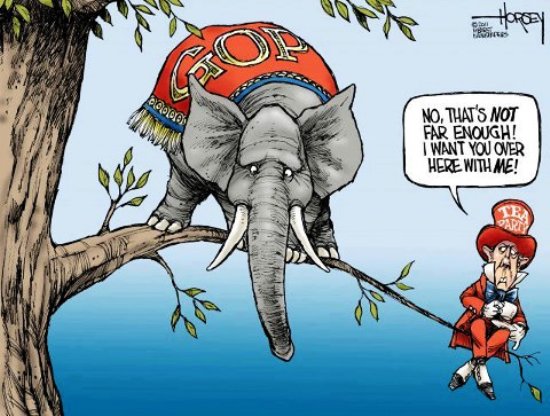 GOP and the Tea Party Comic