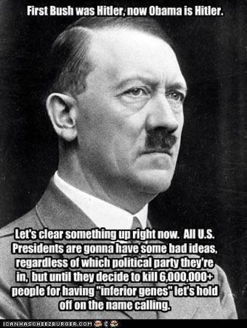 Wrong To Call Politicians Hitler