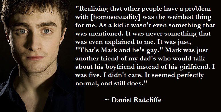 Daniel Radcliffe On Being Gay