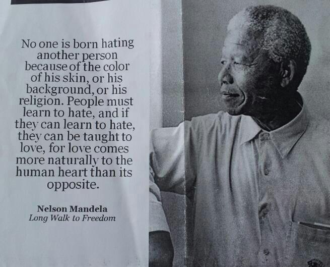 Nelson Mandela On Hate
