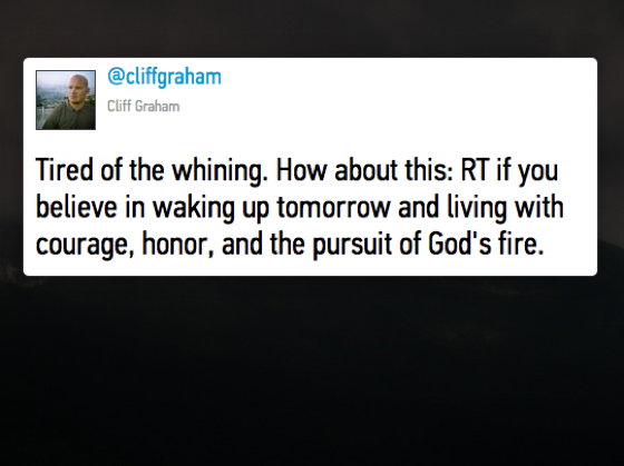 God's Fire Tweet