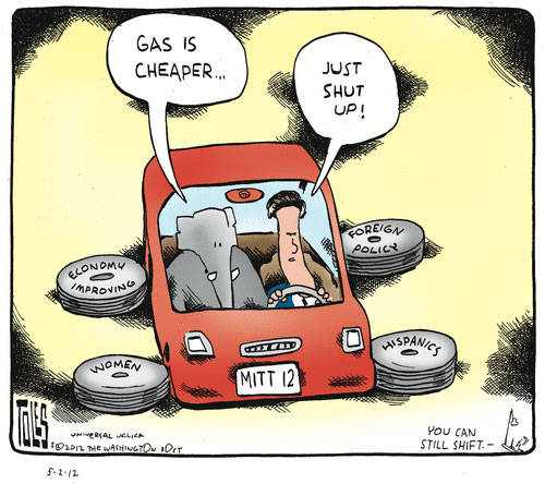 Best Political Cartoons 2012 GOP Car