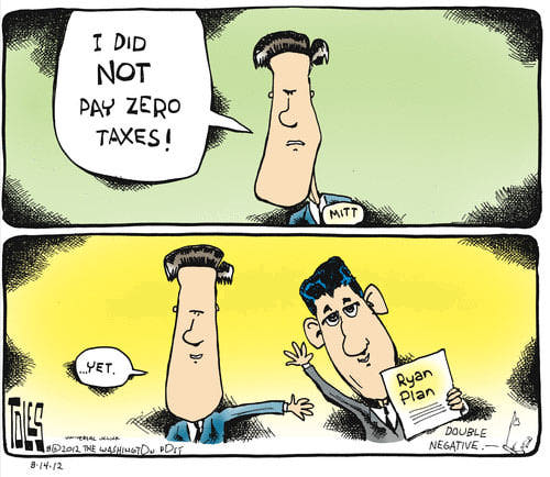 Best Political Cartoons 2012 Taxes