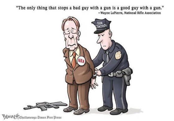 Gun Control Cartoons Wayne LaPierre
