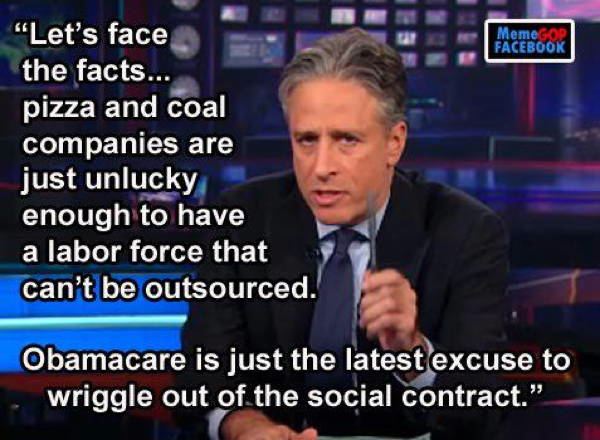 Best Jon Stewart Quote on Outsourcing