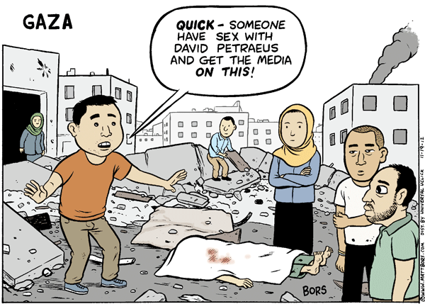 Matt Bors Cartoons Gaza