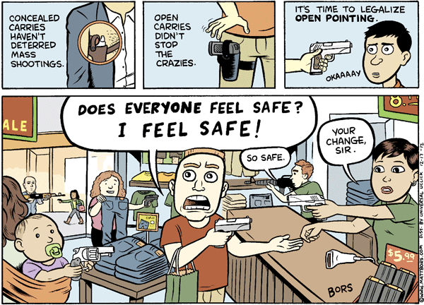 Matt Bors Cartoons Gun Safety