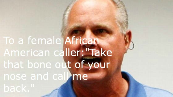 Rush Limbaugh Quotes African American Nose