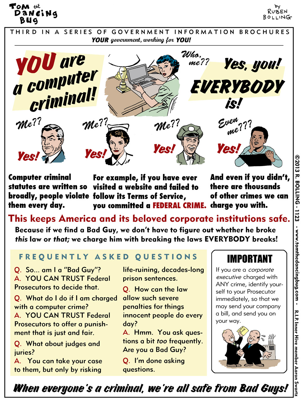 Computer Criminals Cartoon