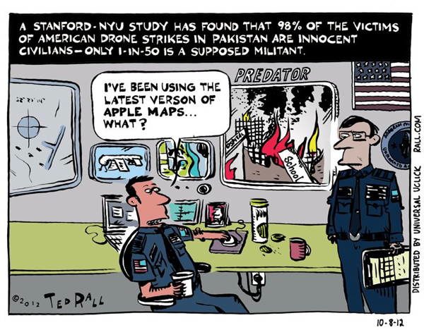 Drone Cartoons apple