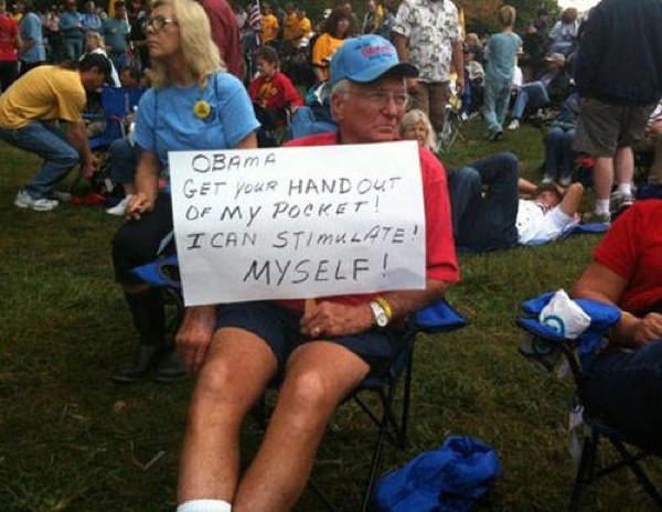 Funniest Protest Signs On Stimulus