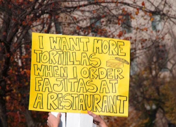 Hilarious Protest Signs Tortillas