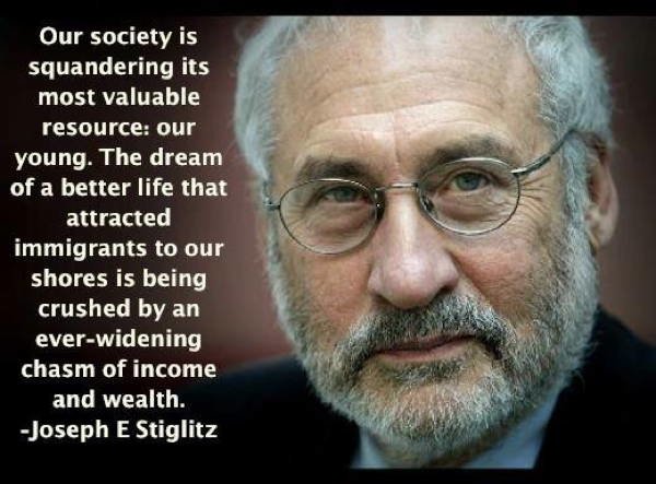 Joseph Stiglitz On Squandering Youth