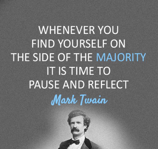 Mark Twain Quotes Majority