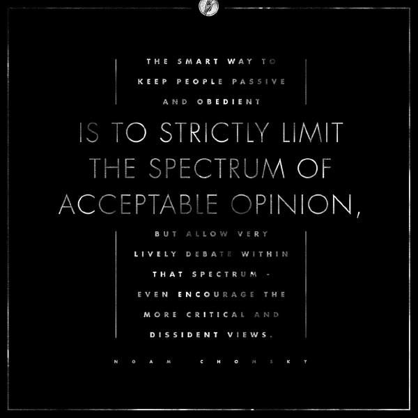 Noam Chomsky Quotes Acceptable Opinions