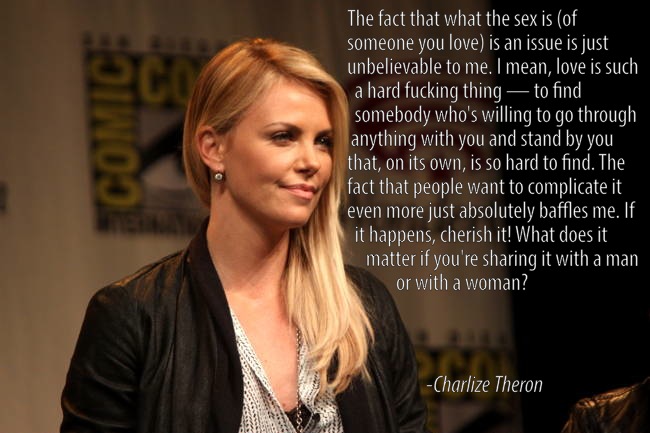 Gay Marriage Charlize Theron