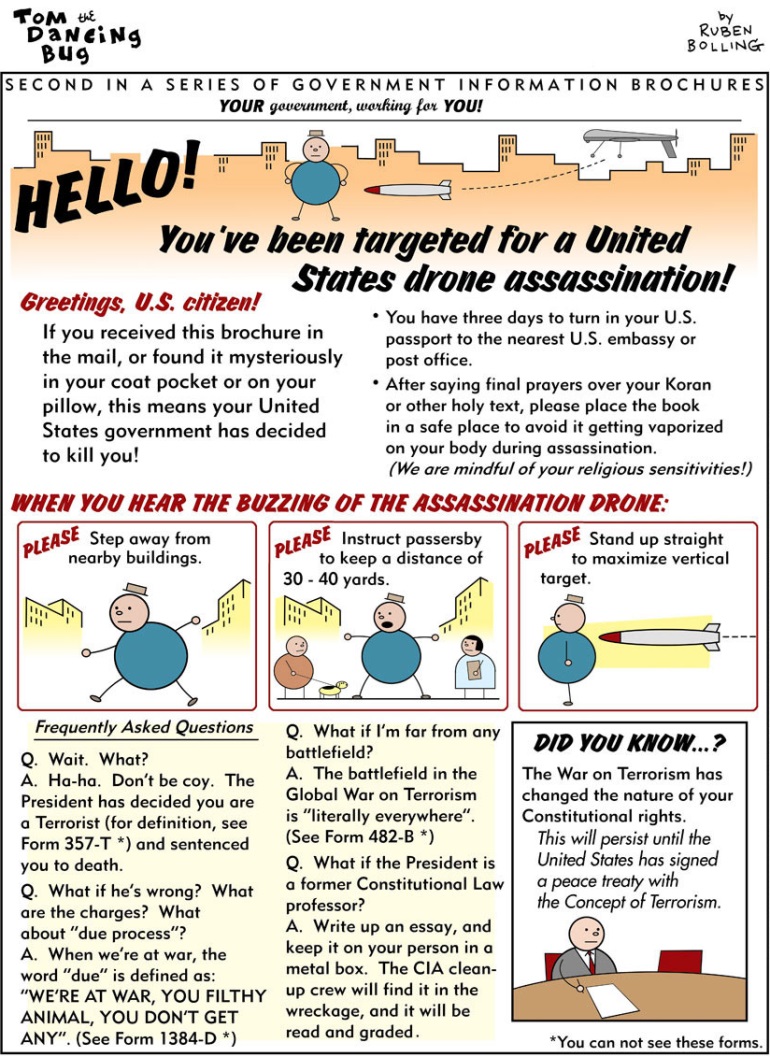 US Drone Assassination Comic