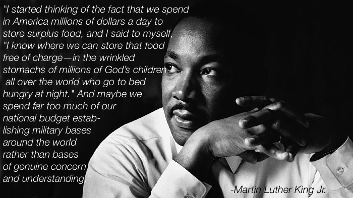 Martin Luther King On Hunger