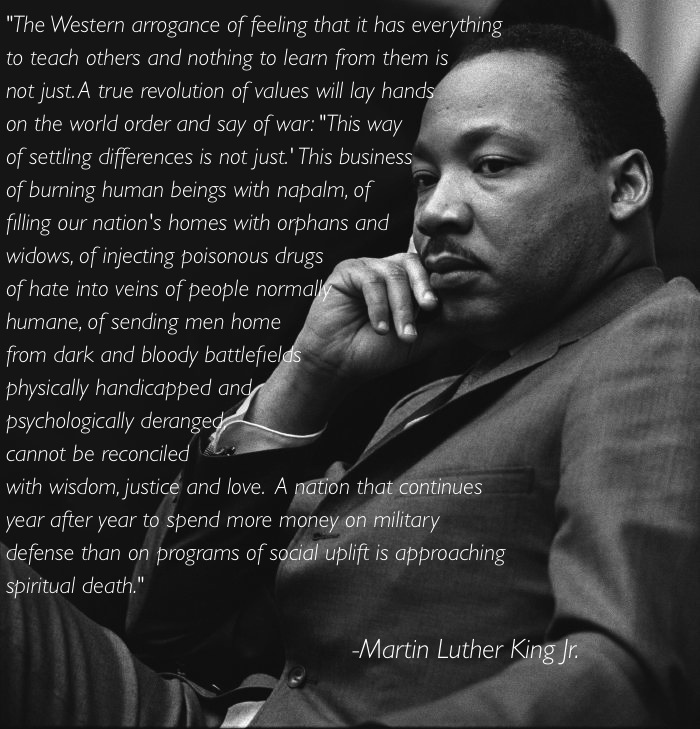 Martin Luther King On Western Arrogance