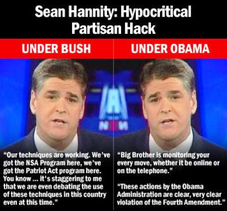 Sean Hannity Hypocritical Hack