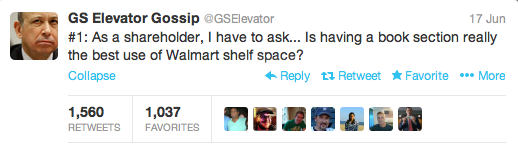 GS Elevator Gossip Walmart